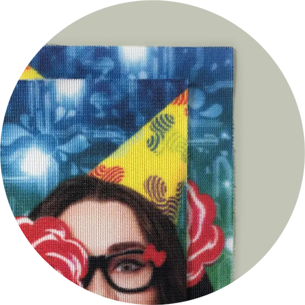 Image of "Outdoor Flag Polyester (Lightweight fabric, excellent bleed-through)" option for "Material"