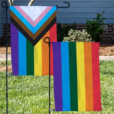 pride garden flags