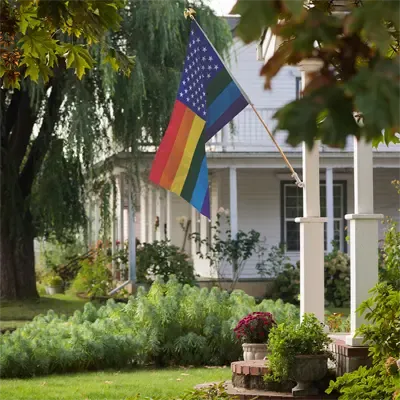 rainbow flags