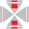 Image of "2 Peaks & 2 Valances" option for "Print Options"
