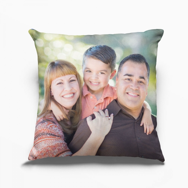 Custom Photo Pillow | Personalized Decorative 16x16 Throw Pillow W / Any Picture Box | Burlap Throw Pillowcase - Home Decor, Decorative Canvas