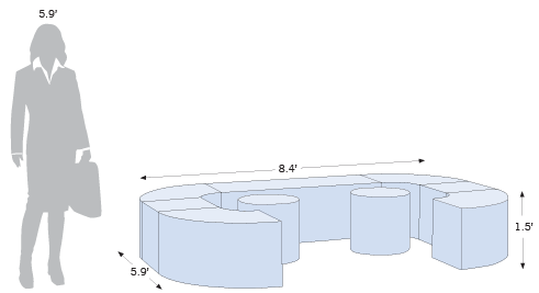 Display Foam Set - Seating Arrangement 2