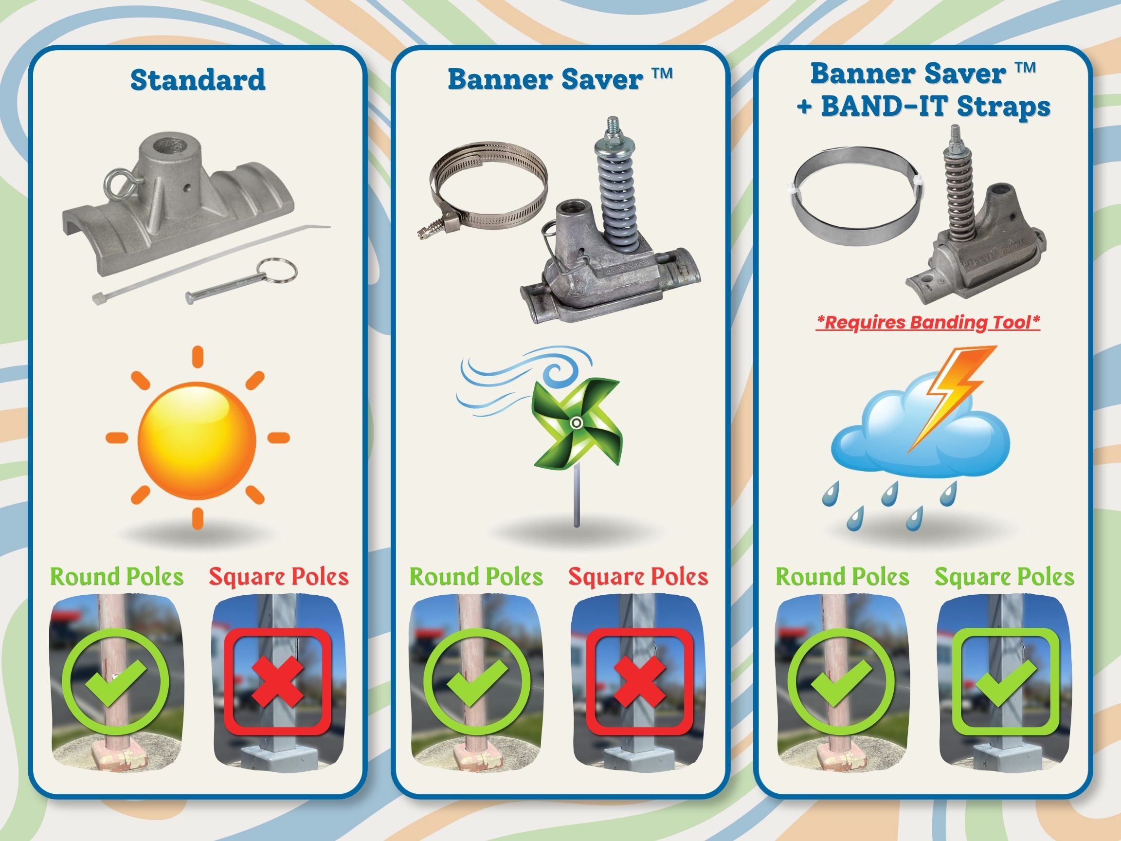 brackets and hardware options