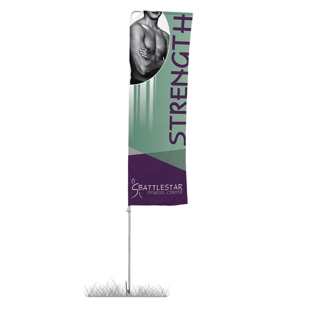 portable rectangle flag