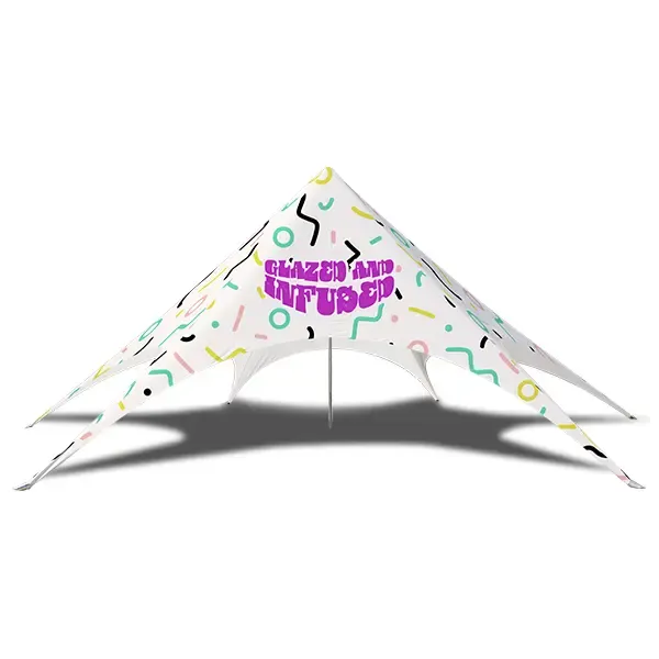 full print star tent canopy