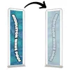 Image of "Single-Sided (Design in reverse on back side)" option for "Single or Double-Sided"