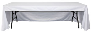 three-sided trade show table cover
